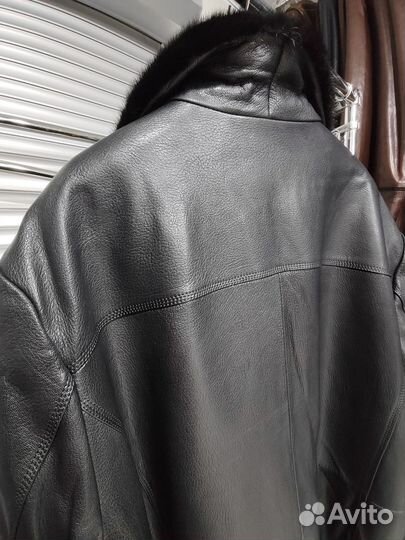 Кожаная дубленка мужская