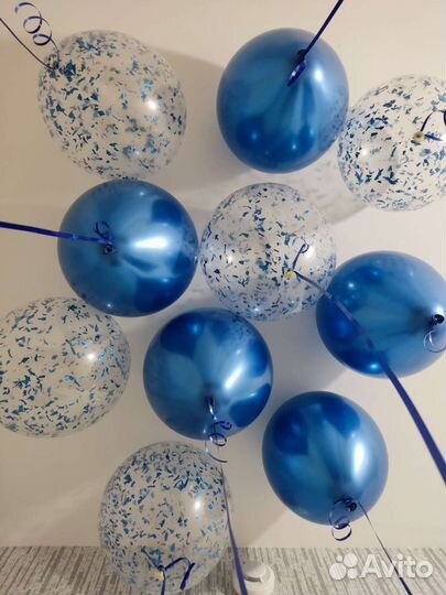 Шары гелиевые хром 30см