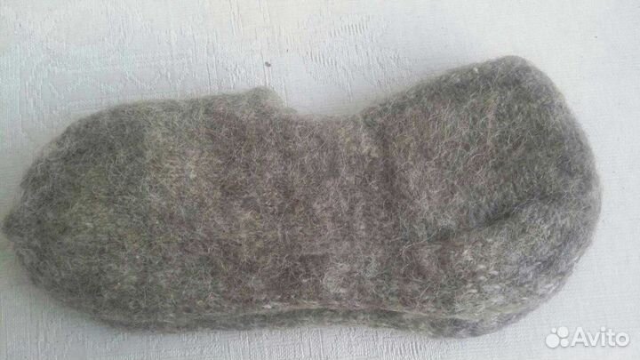 Подследники Серые Пух+Шерсть 36/40 Ручная работа