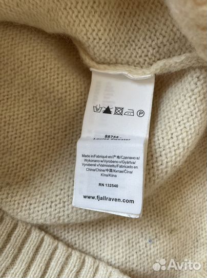 Fjallraven свитер 1/4 zip унисекс S