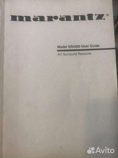 Ресивер marantz SR 4300
