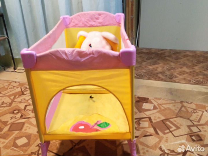 Манеж детский разборный с кроваткой