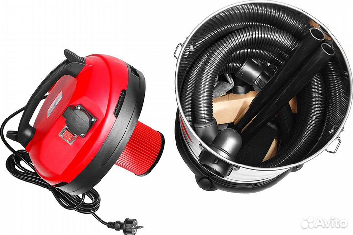 Строительный пылесос зубр пу-30-1400-мз новый