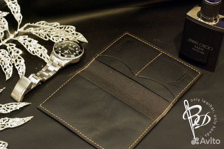 Кожаная обложка на паспорт, автодокументы, военник