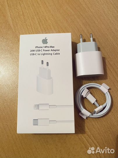 Комплект зарядки блок+провод от iPhone 20W