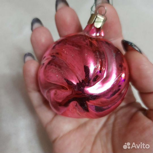 Елочные игрушки СССР стекло