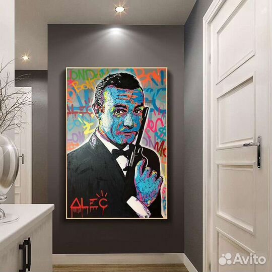 Яркая картина маслом в интерьер