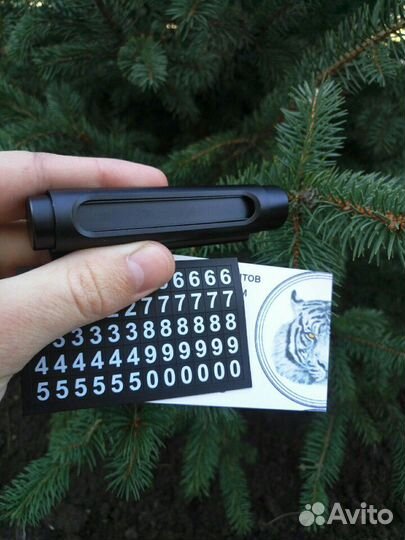 Номер под стекло / автовизитка