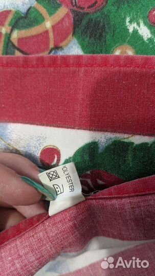 Новогодняя скатерть 170х130, новая.Хлопок/полиэст
