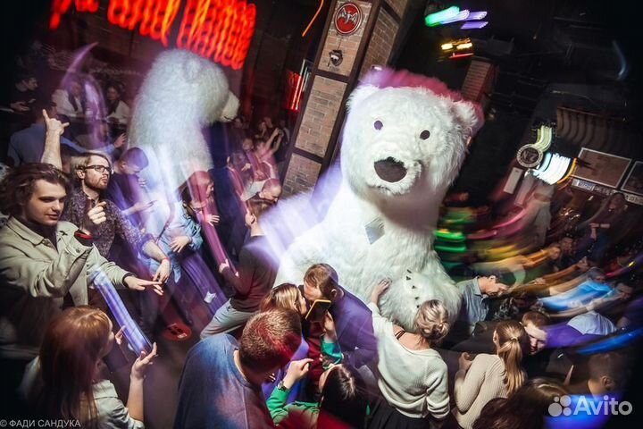 Белый медведь.Аниматор.Ростовая кукла.Подарок