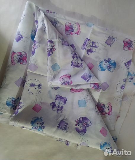 Отрез ткани хб детская принт мишки