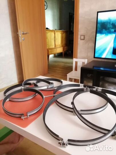 Хомуты для воздуховодов d 200 и 315 мм новые