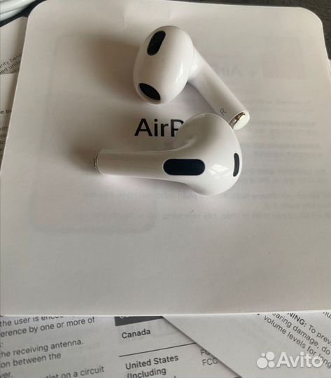 Беспроводные наушники apple airpods 3