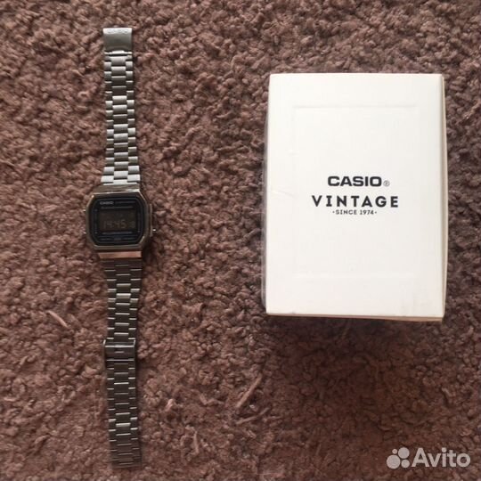 Часы casio vintage a168we black