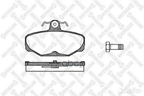 216 000SX 205 00FDB398 колодки дисковые з. Fo