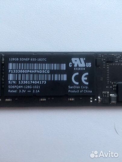 Ssd для macbook 128 Гб