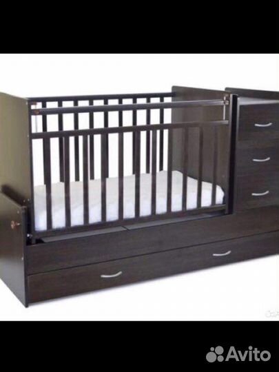 Детская кроватка трансформер 3в 1