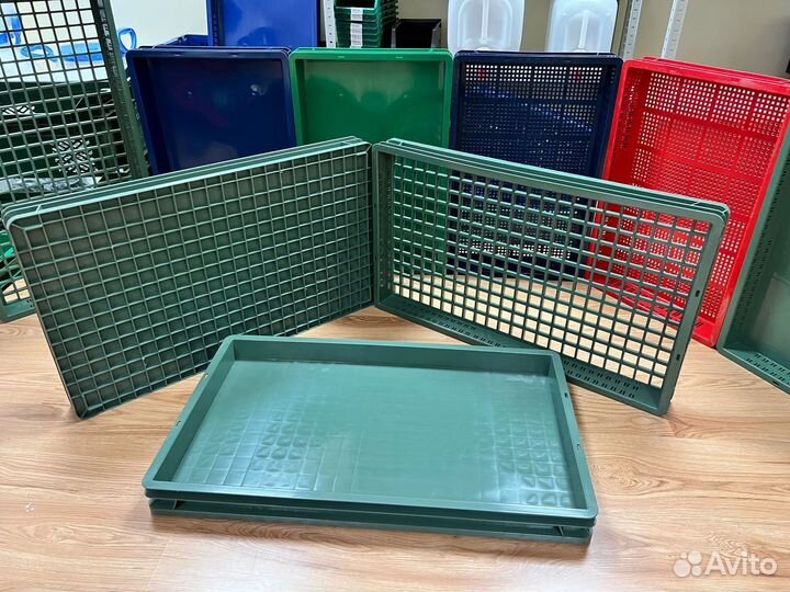Лотки Ящики пластиковые 740х440х65 Пищевые