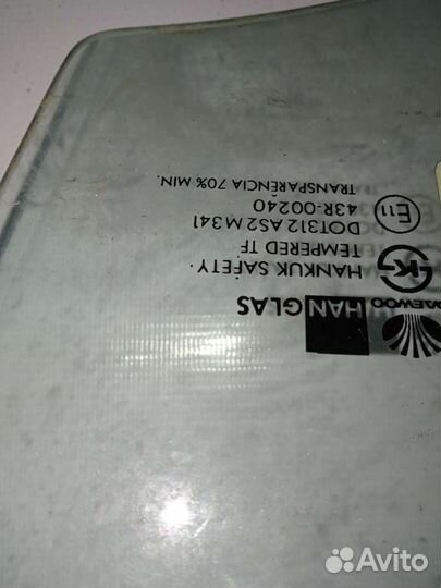 Daewoo Matiz стекло левой передней двери