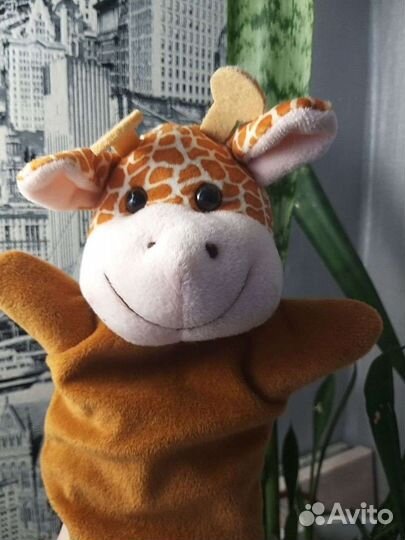 Игрушка Кукла на руку жираф