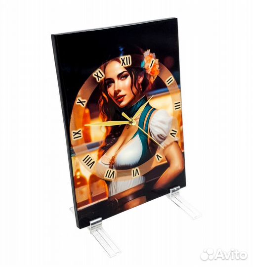 Декоративные часы бармен