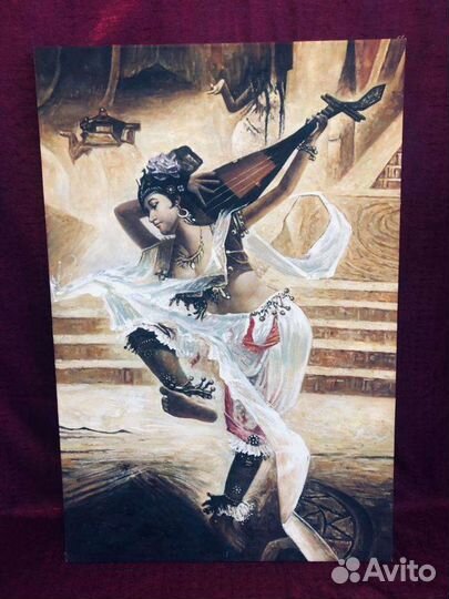 Большие две картины. Холст масло. Подпись художник