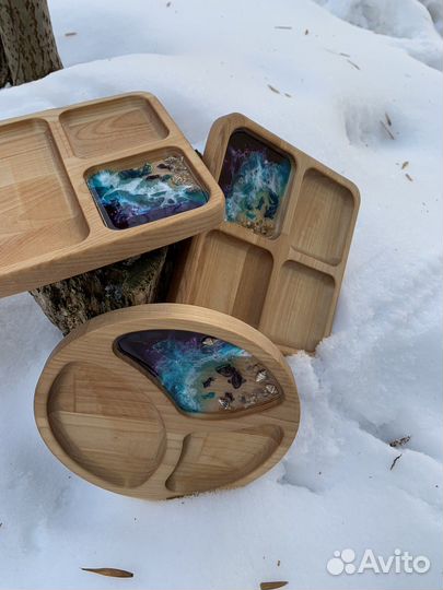 Менажница деревянная