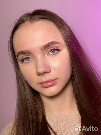 Долговременная укладка бровей, ламинирование ресни