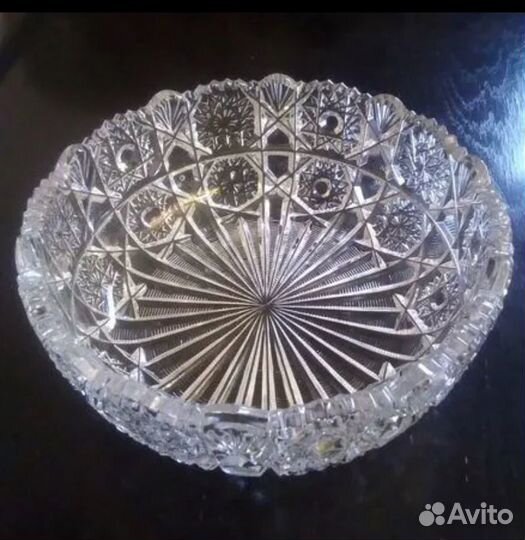 Хрусталь СССР, Чехословакия, ваза, конфетница, рог