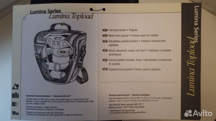 Сумка для фотоаппарата lowepro, новая