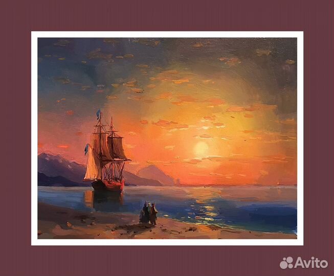 Картина маслом копия Айвазовского