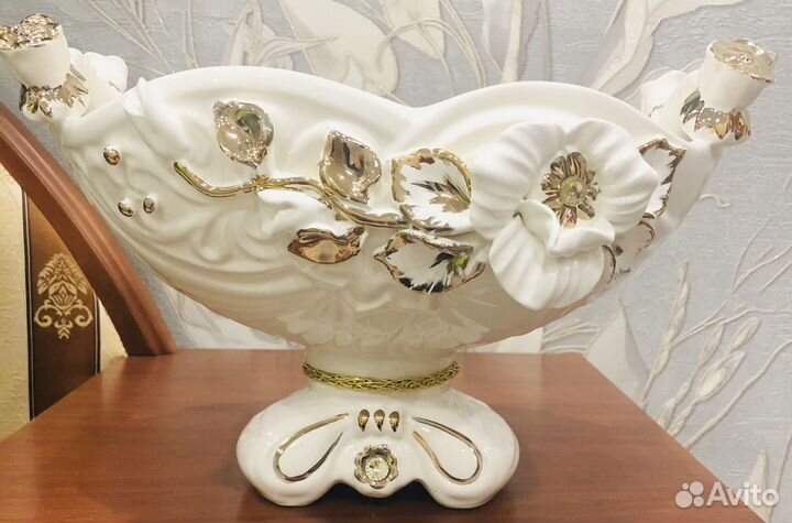 Ваза фруктовница фарфоровая