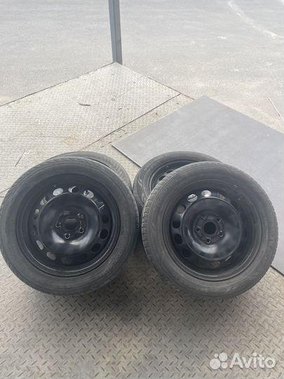 Летняя резина 205 55 r16 бу летние с дисками