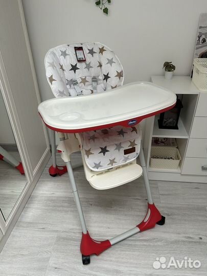 Стульчик для кормления chicco polly