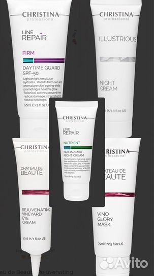 Маска, крем глаза, ночной и дневной christina