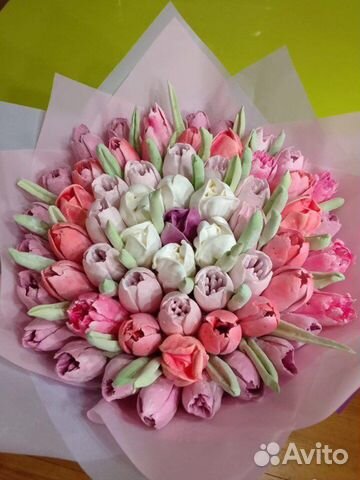 Тюльпаны. Цветы из зефира