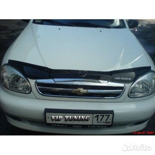 Спойлер капота (мухобойка) Chevrolet Lanos