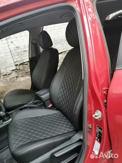 Чехлы Kia Ceed Экокожа ромб Автопилот