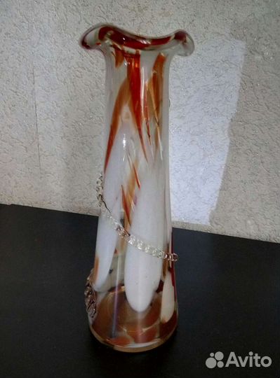 Ваза цветное стекло СССР
