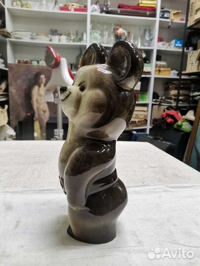 Мишка Олимпийский Редкий Завод Изолятор СССР (Ч)