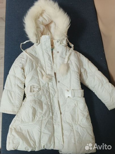 Пуховик для девочки 110