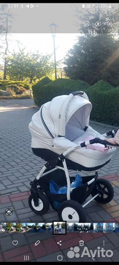 Коляска 2 в 1 индиго