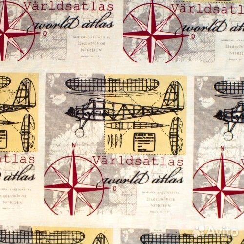 Велюр с принтом