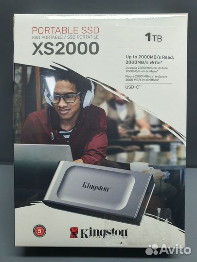Внешний диск SSD Kingston XS2000, 1тб\New