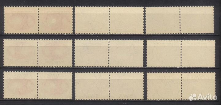 Чистые** марки колоний, протекторатов Великобритан