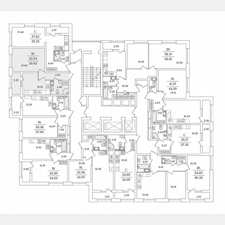 1-к. квартира, 35,6 м², 6/22 эт.