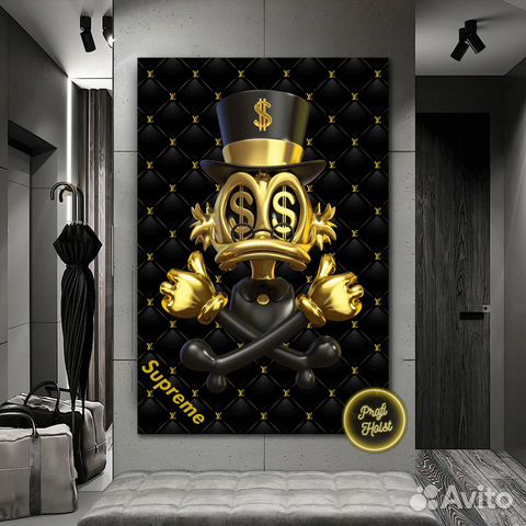 Картина Скрудж Макдак Золото