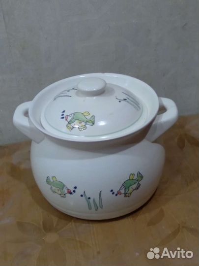 Кастрюля керамика жаропрочная