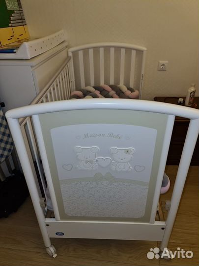 Детская кроватка pali италия + матрас