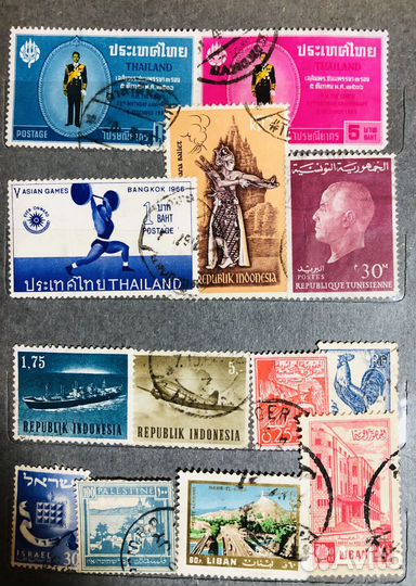 Альбом почтовые марки с 1852 зарубеж